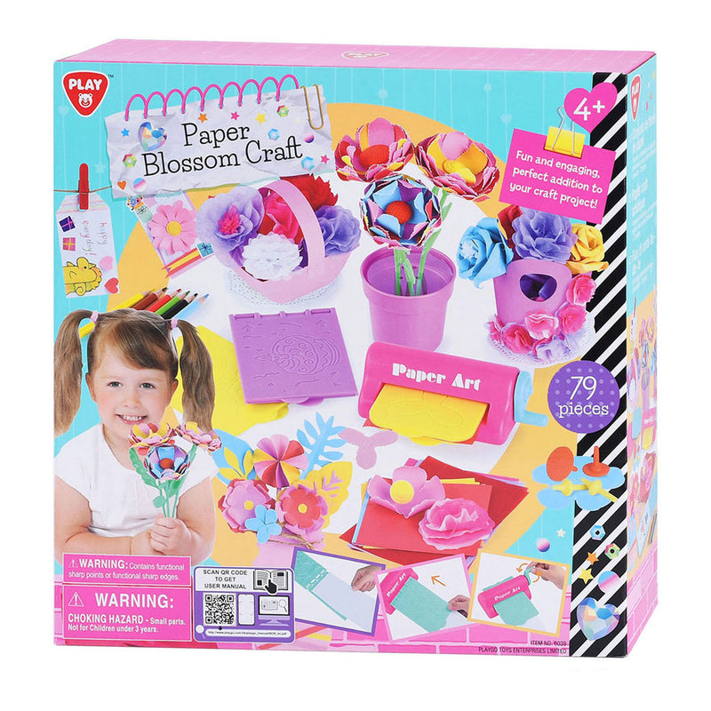 Playgo Papier Bloemen Maken Knutselset - 79dlg.