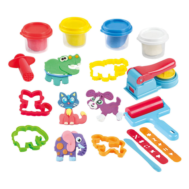 Playgo Kleiset Workshop in Opbergkoffer - 4 Kleipotjes