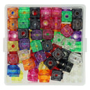 Transparante Koppelblokjes - 75st. in Opbergdoos