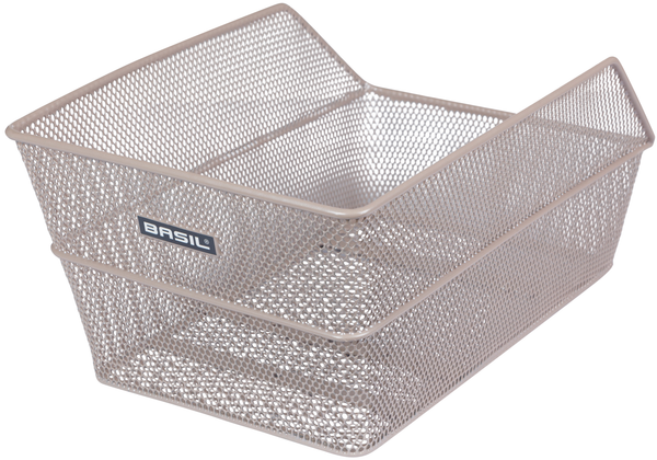 Fietsmand Basil Cento achtermand 24 x 38,5 x 11 cm - nude metallic