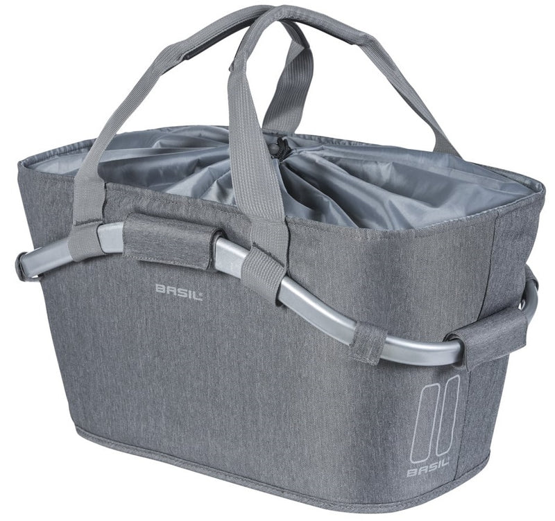 Fietsmand Basil 2Day Carry All met MIK bevestiging 22 liter 20 x 38 x 17 cm - grijs