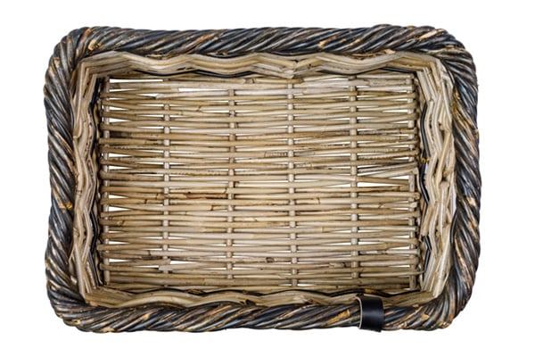 Fietsmand Basil Dijon L 36 x 49 x 27 cm - grijs zwart