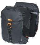 Dubbele Fietstas Basil Miles Tarpaulin MIK 34 liter 13 x 25 x 37 cm - zwart/oranje
