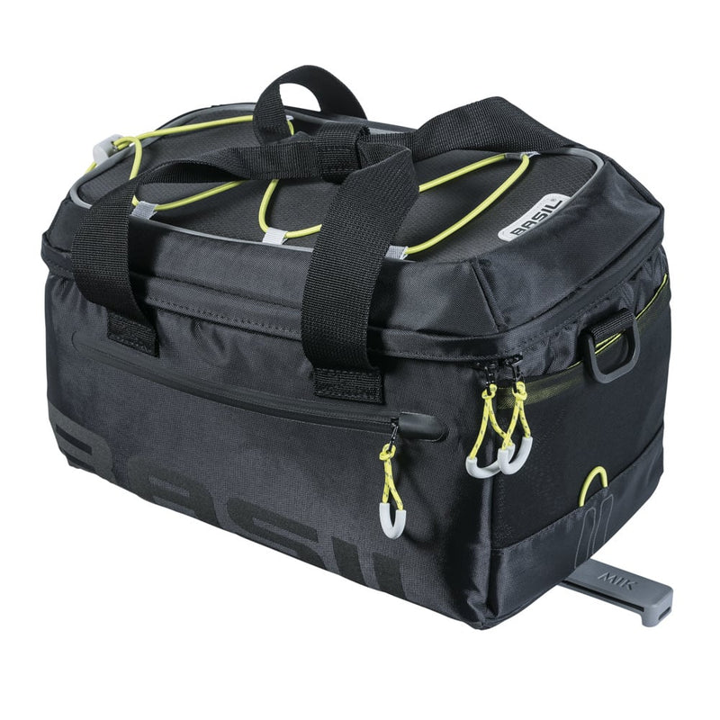 Bagagedragertas Basil Miles MIK 7 liter 29 x 18 x 17 cm - zwart/grijs