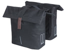Dubbele fietstas Basil City MIK 28-32 liter - zwart