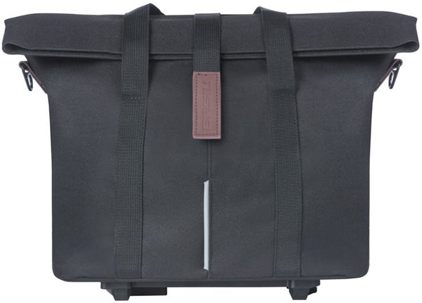 Fietshandtas Basil City MIK 8 - 11 liter 19 x 30 x 26 cm - zwart