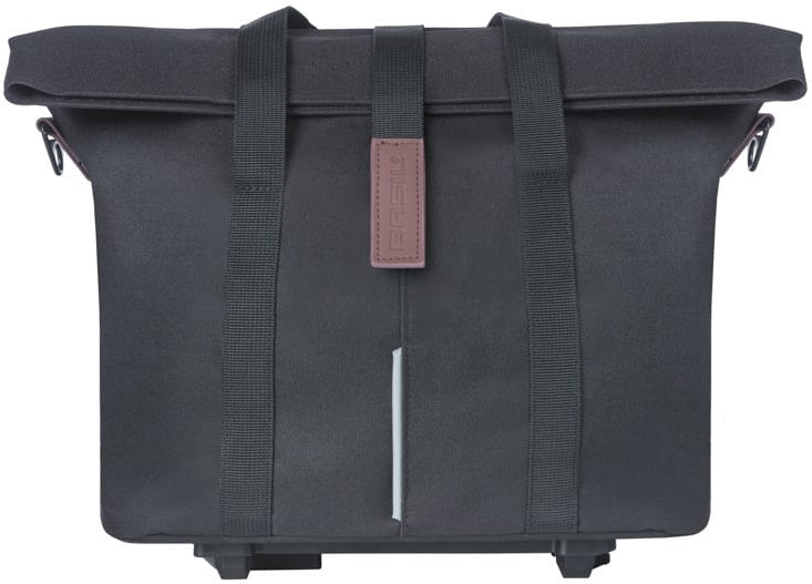 Fietshandtas Basil City MIK 8 - 11 liter 19 x 30 x 26 cm - zwart