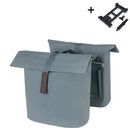 Dubbele fietstas Basil City MIK 28-32 liter - graphite blue