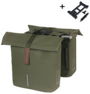 Dubbele Fietstas Basil City MIK 28 - 32 liter - Moss Green