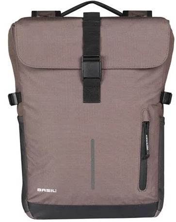 Dubbele fietstas Basil Move MIK 30 liter 16 x 27 x 38 cm - bruin