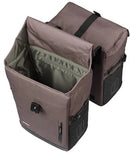 Dubbele fietstas Basil Move MIK 30 liter 16 x 27 x 38 cm - bruin