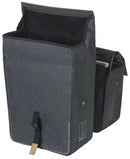 Dubbele fietstas Basil Urban Dry MIK 50 liter - charcoal