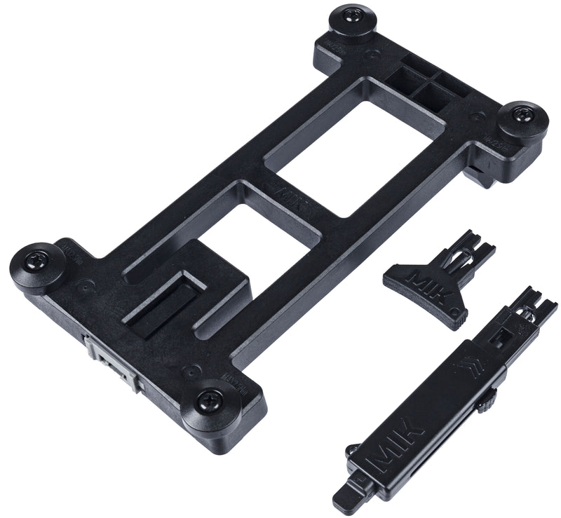 MIK adapterplaat Basil 2.0 afsluitbaar - zwart