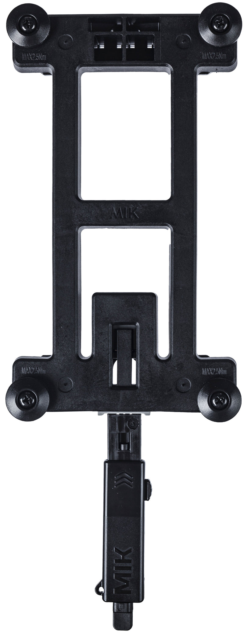 MIK adapterplaat Basil 2.0 afsluitbaar - zwart