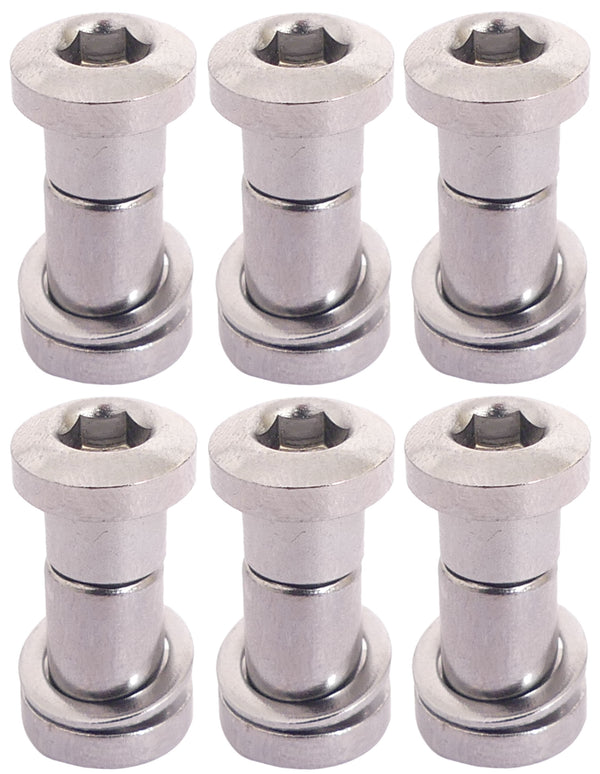Zadelpenbout Bofix inbus 19 mm - chroom (6 stuks)