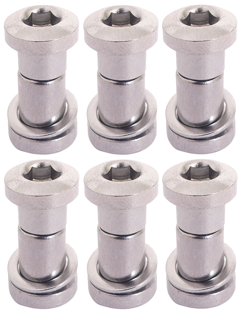 Zadelpenbout Bofix inbus 19 mm - chroom (6 stuks)