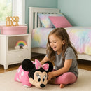 Disney Knuffelkussen Minni Mouse 45x28 cm Zwart/Roze