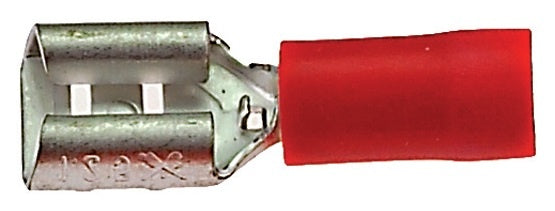 Kabelschoen connector half geïsoleerd vrouwelijk 6.3 x 0.8 - rood (100 stuks)