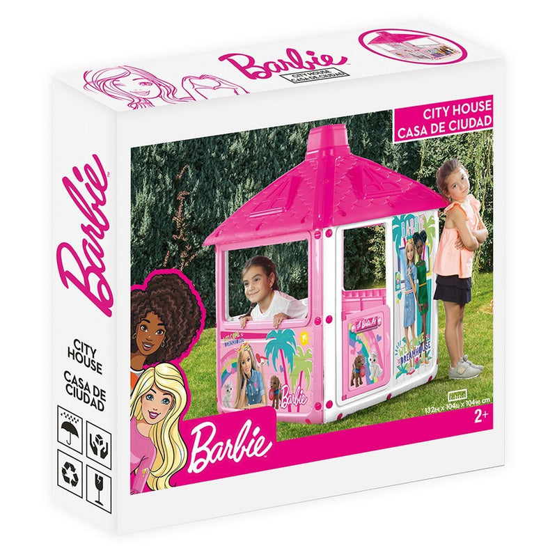 Barbie City Speelhuis 132x104x104 cm Roze/Wit