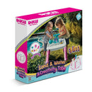 Dolu Zand-Watertafel + Accessoires Roze/Wit