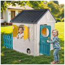 Dolu Speelhuis 122.5x104x156 cm + Geluid Wit/Groen/Grijs/Geel