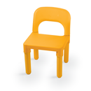 Dolu Kinder Tafel met 2 stoelen Turquoise/Geel