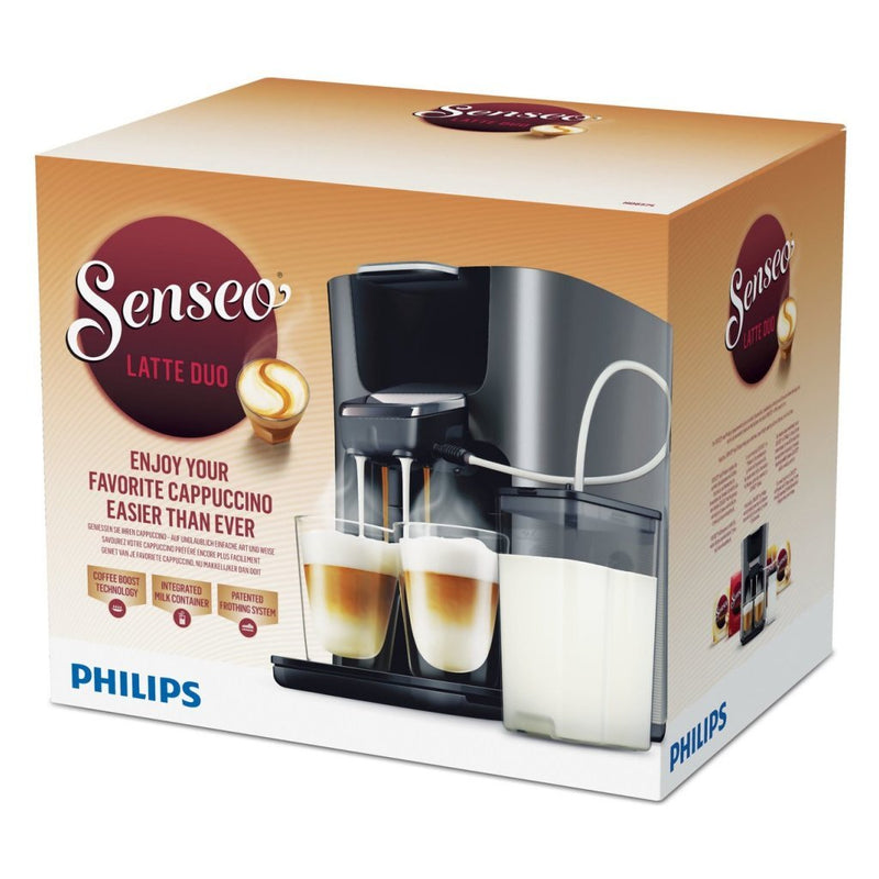 Philips HD9411/70 Senseo Latte Duo Koffiepadmachine Titanium/Zwart