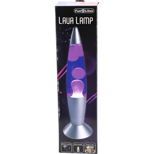 LED Lavalamp 35 cm Zilver