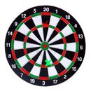 Dartboard Tweezijdig + 6 Pijlen 37 cm