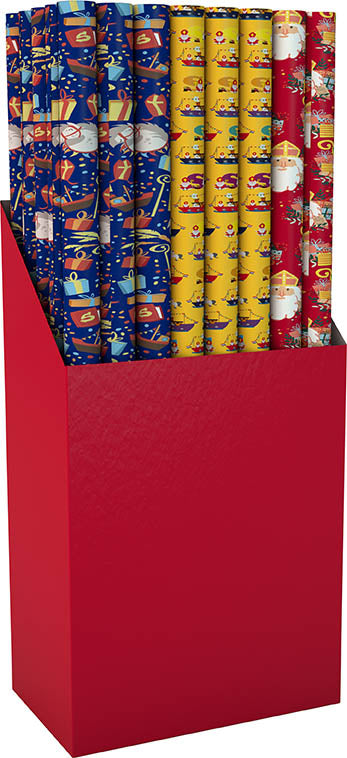 Kadopapier Sinterklaas SW 300x100 cm