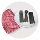 Toppoint Fietstas met Picknick Set 26x13x34 cm Donkerblauw