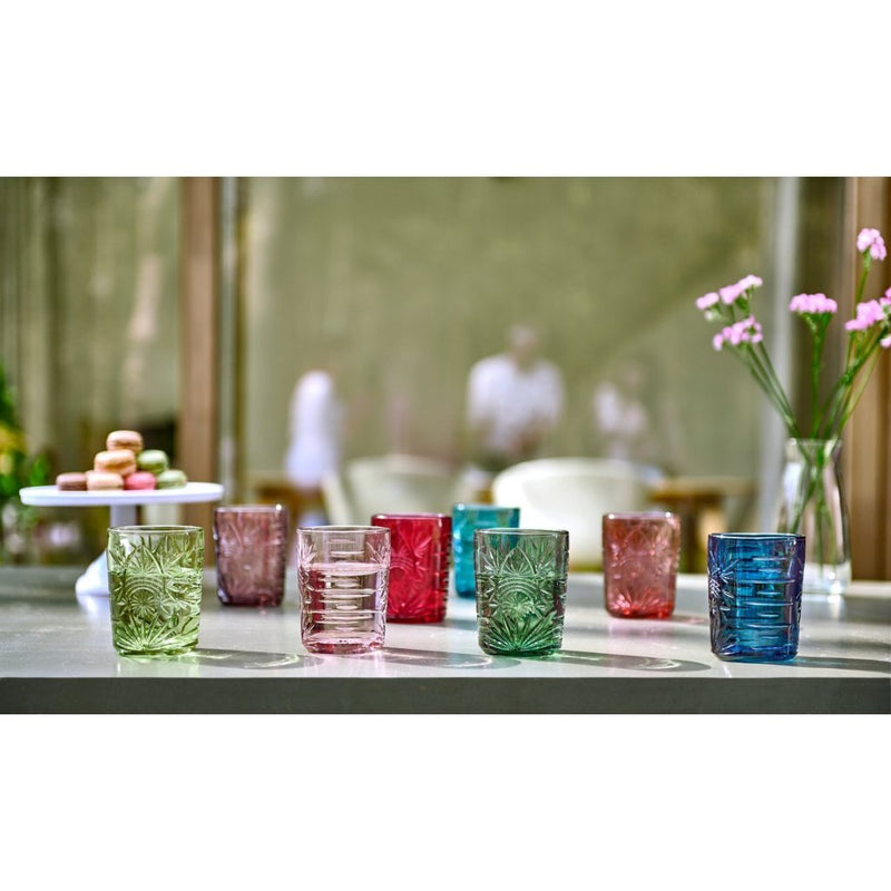 Royal Leerdam Match and Color Waterglazen 35 cl 4 Stuks Groen/Blauw