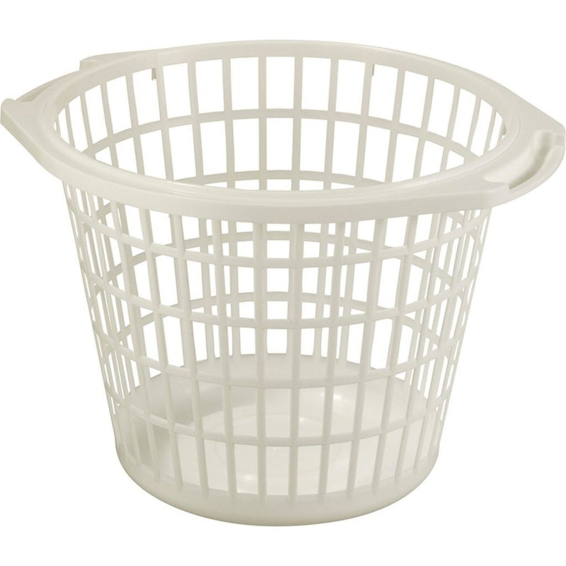 Wasmand Rond 48 cm Wit