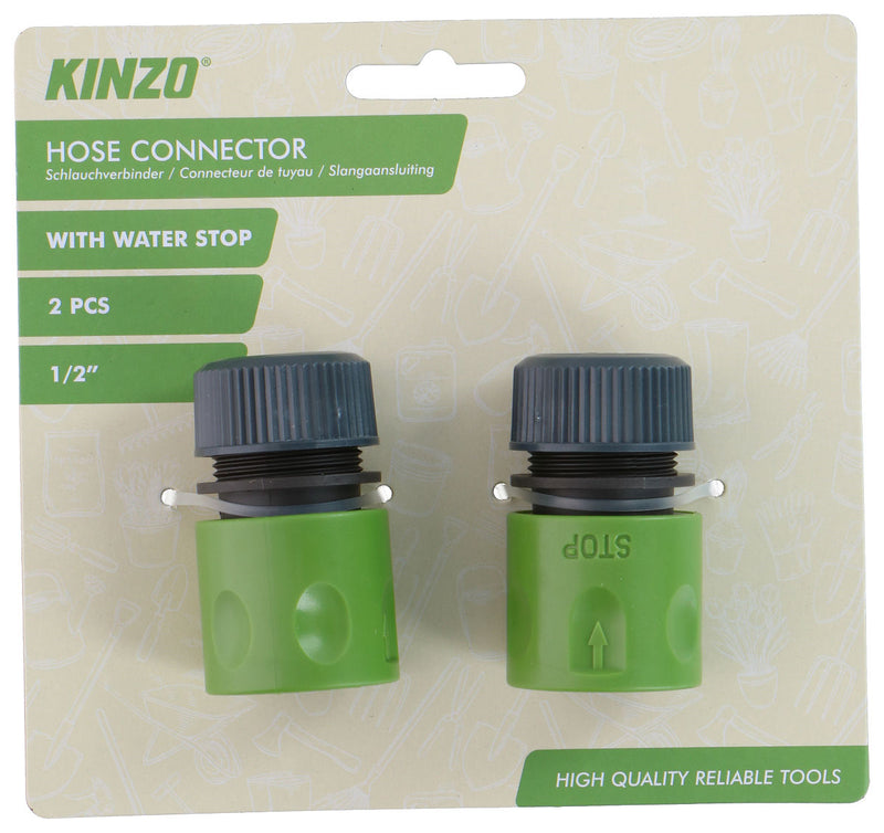 Kinzo Tuinslang  slangaansluiting 1/2" 2-delig