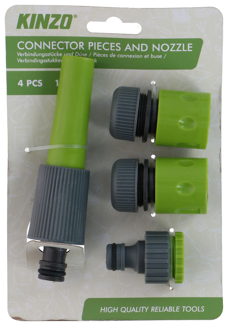 Kinzo Koppelstukken en Nozzle 4-dlg