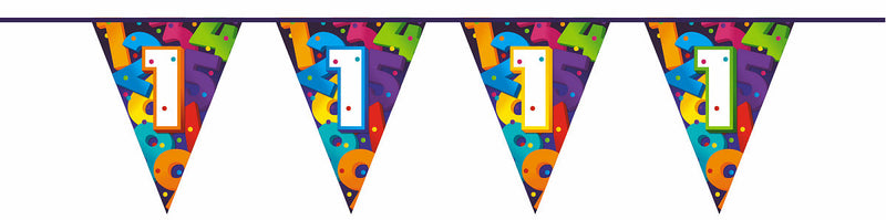 Vlaggenlijn Cijfers 10 meter - 1 jaar