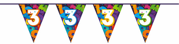 Vlaggenlijn Cijfers 10 meter - 3 jaar