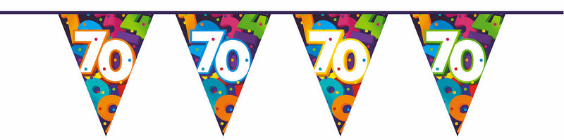 Vlaggenlijn Cijfers 10 meter - 70 jaar