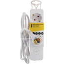 Q-Link Tafelcontactdoos 3-Voudig Randaarde Schakelaar Wit