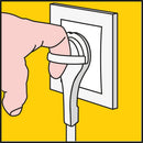 Q-Link Tafelcontactdoos 3-Voudig Randaarde Schakelaar Wit