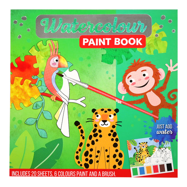 Water kleur en activiteitenblok - Jungle