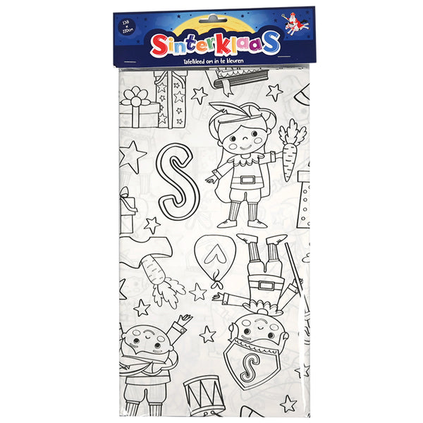 Kleur je Eigen Sinterklaasfeest Tafekleed