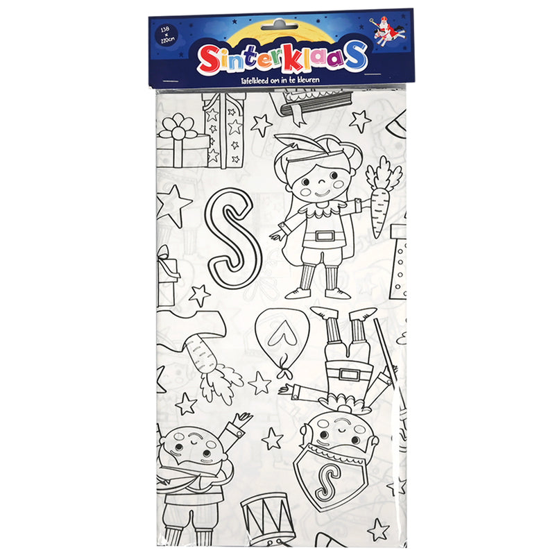 Kleur je Eigen Sinterklaasfeest Tafekleed