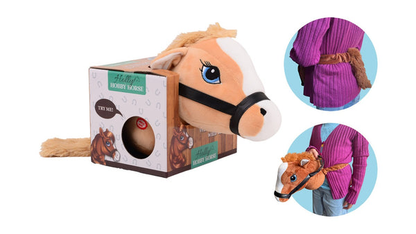 Holly Horse Paardenhoofd Lichtbruin met Elastiek