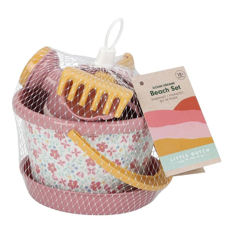 Little Dutch Pink Flower Strandset, 5dlg.