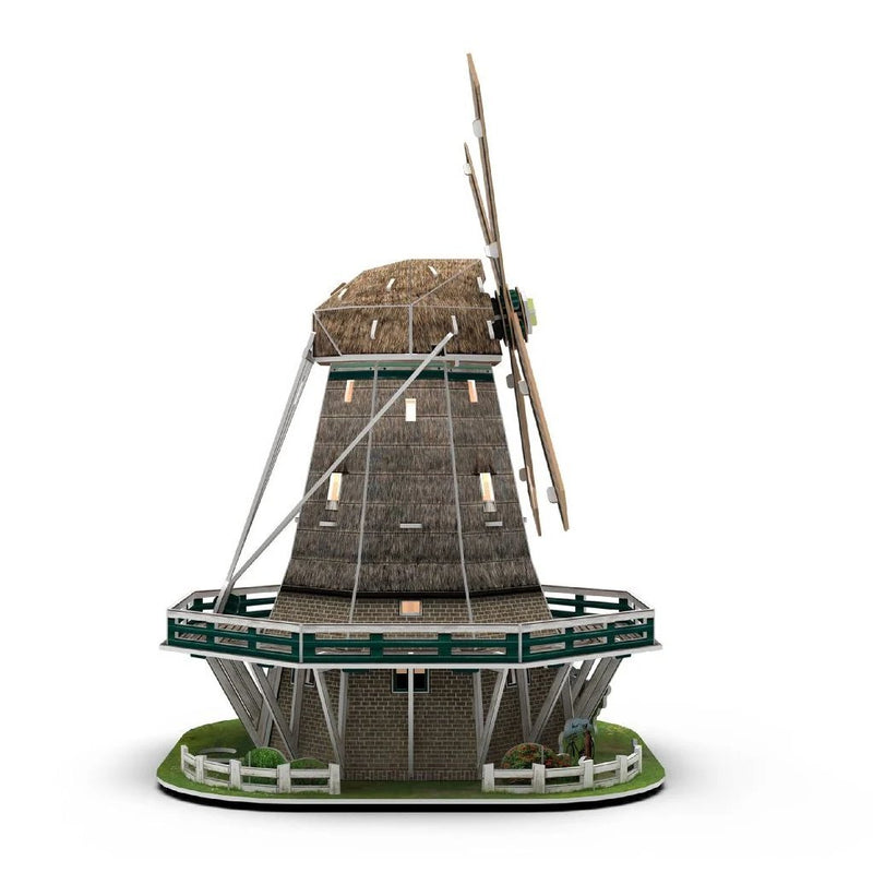 Cubic Fun 3D Puzzel Molen + Licht 64 Stukjes