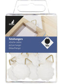 Fotohangers 30mm rond wit ds a 10 stuks
