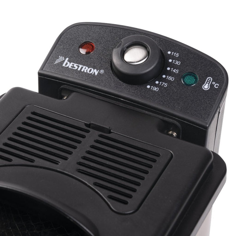 Bestron AF100CO Mini Friteuse 1.5L 1000W Koper/Zwart