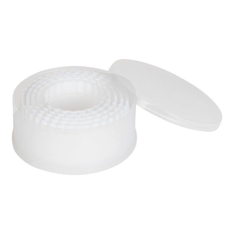 Patisse Uitsteekvormen Rond Gekarteld 5-delig Wit