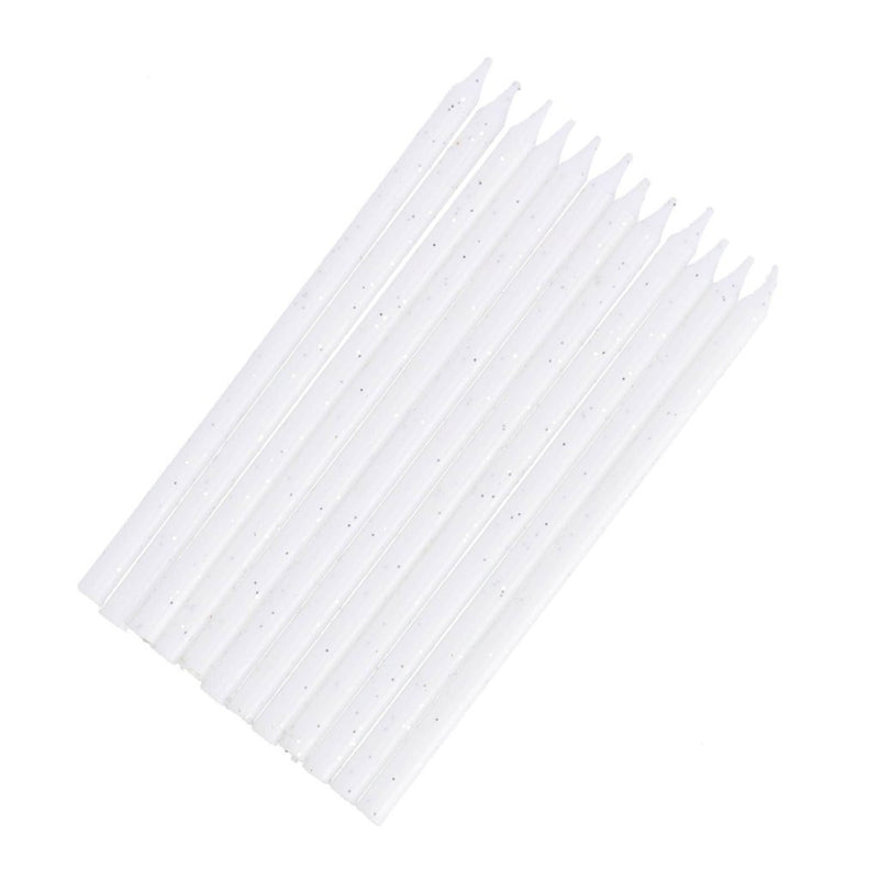 Patisse Verjaardagskaarsjes 14 cm 12 Stuks Wit